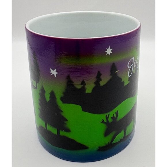 Joseph Oregon Wildlife Silhouettes Coffee Mug Cup Forest Night Scenes - Picture 3 of 8
